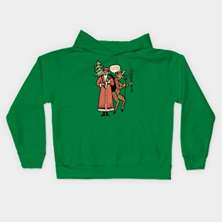 Santa and Krampus Kids Hoodie